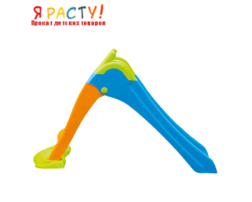 Детская пластиковая горка (Mochtoys) голубая 