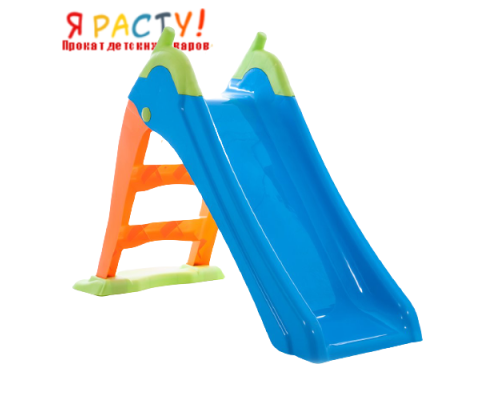 Детская пластиковая горка (Mochtoys) голубая 