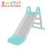 Горка детская пластиковая "Веселый спуск" (Doloni) серо-голубая 