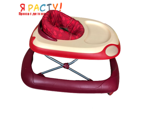 Ходунки Chicco Band без музыкальной  панели бело-красные