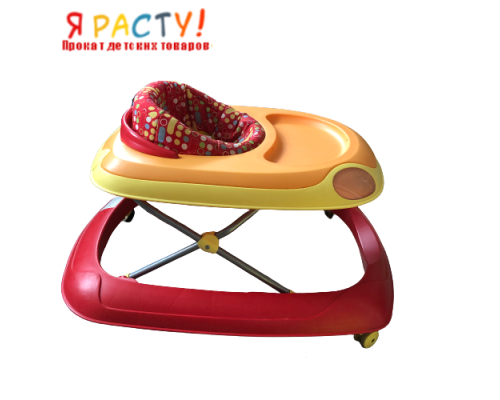 Ходунки Chicco Band без музыкальной панели желто-красные 