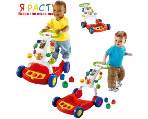 Каталка с игровым комплексом Блестящие основы (Fisher Price) 