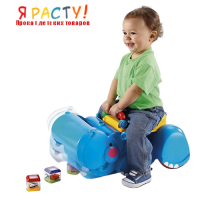 Ходилка-каталка «Бегемот с кубиками» (Fisher Price) 