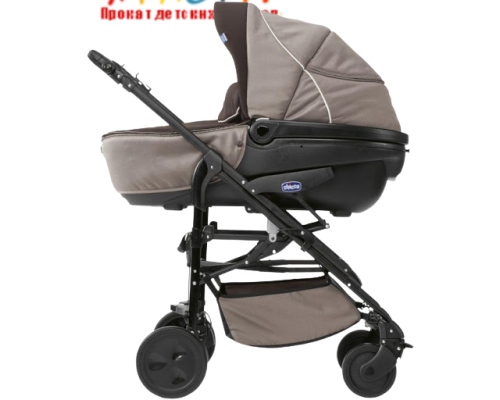Коляска для новорождённых Living Smart (Chicco) серая 