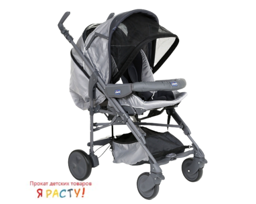 Прогулочная коляска Living Smart (Chicco) серая 