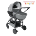 Коляска для новорождённых Living Smart (Chicco) серая 