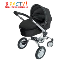 Коляска Quinny Buzz + люлька Dreami черная 