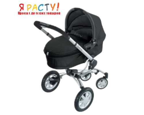 Коляска Quinny Buzz + люлька Dreami черная 