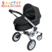 Коляска Quinny Buzz + люлька Dreami черная 