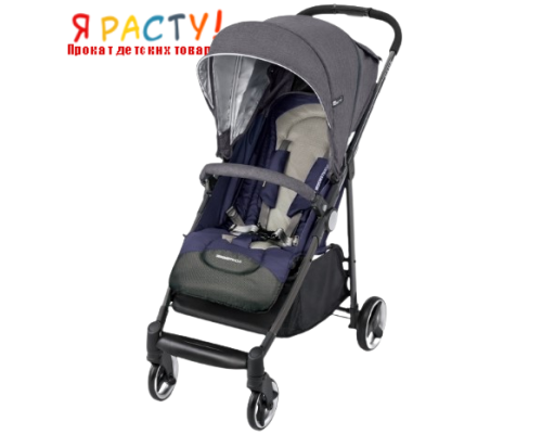 Прогулочная коляска Espiro Nano New 03 Navy Sky (серо-синяя) 