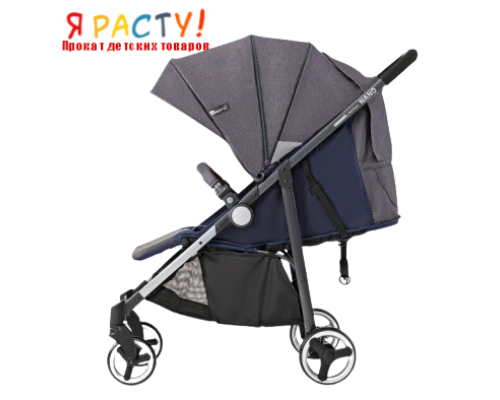 Прогулочная коляска Espiro Nano New 03 Navy Sky (серо-синяя) 