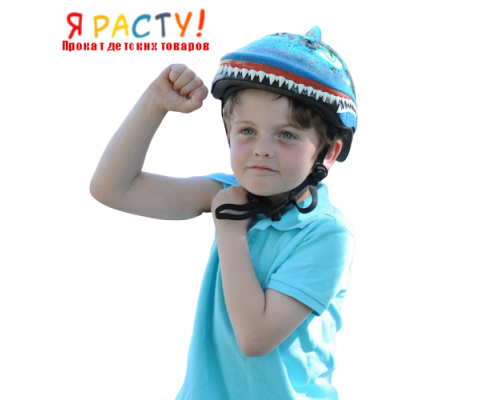 Защитный детский велосипедный шлем Raskullz Shark Attax Акула для детей 3-5 лет  