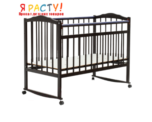 Детская кроватка Bambini (Темный Орех) 