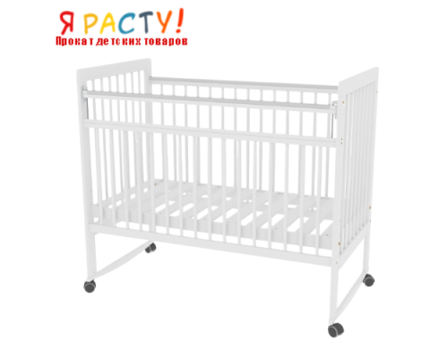 Кроватка детская Bambini белая 
