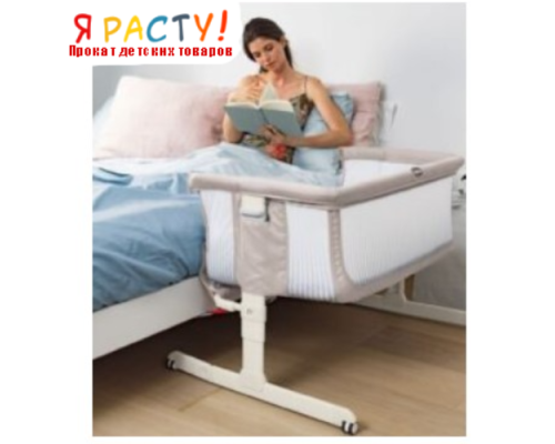 Детская приставная кроватка Next2Me AIR DARK BEIGE (Chicco) 