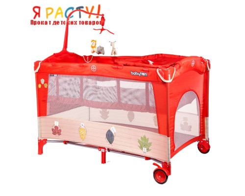 Манеж-кровать Babyton Dreamy Coral (красный)