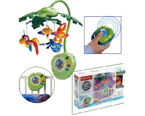 Музыкальный мобайл-каруселька "Тропический лес" (Fisher-Price) 