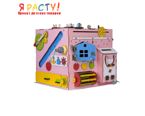 Бизикуб со светом розовый (Kubotoys) 