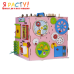 Бизикуб со светом розовый (Kubotoys) 