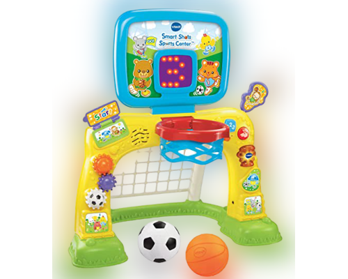 Баскетбольная стойка и детские футбольные ворота  2 в 1 (VTech) 