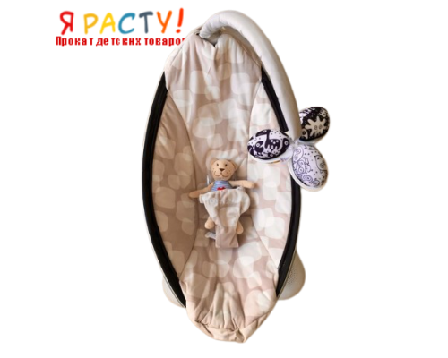 4Moms Mamaroo 2.0 бежевый плюш электронные качели  