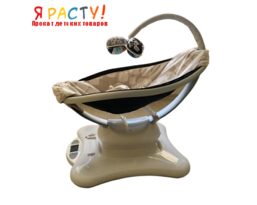 4Moms Mamaroo 2.0 бежевый плюш электронные качели  