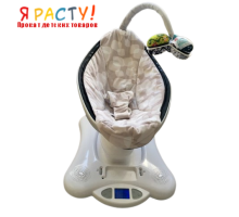 4Moms Mamaroo 2.0 бежевый плюш электронные качели  