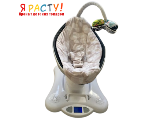 4Moms Mamaroo 2.0 бежевый плюш электронные качели  