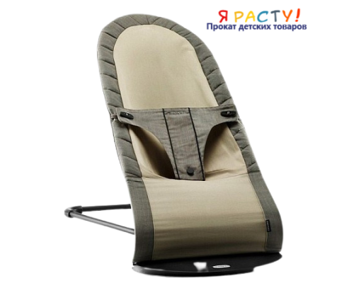 Детский шезлонг BabyBjorn Balance ORGANIC серый 