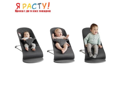 Детский шезлонг BabyBjorn Bouncer Balance джинс  