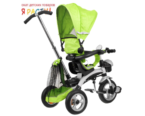 Детский трехколесный велосипед с ручкой Sport Trike Explorer зеленый  