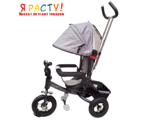 Трехколесный детский велосипед INFINITY TRIKE серый 
